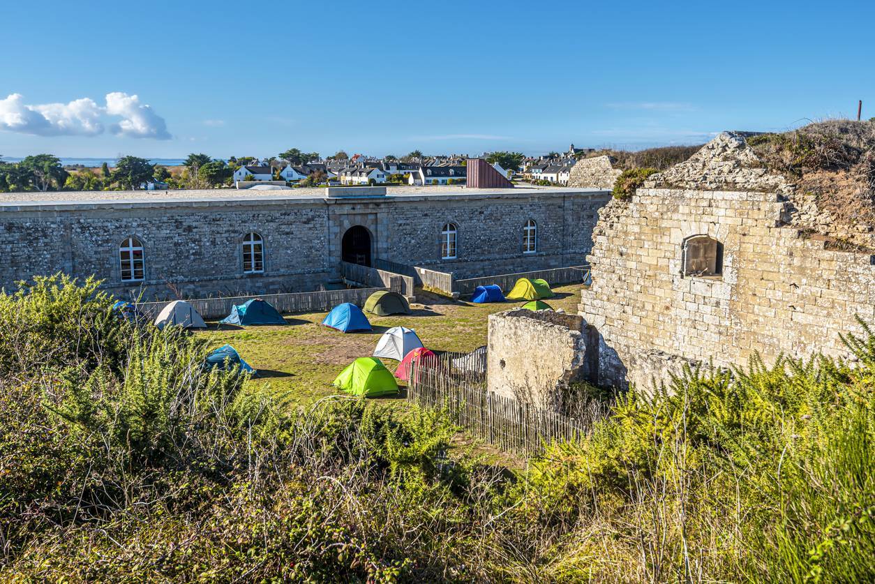 camping sous tente en Bretagne